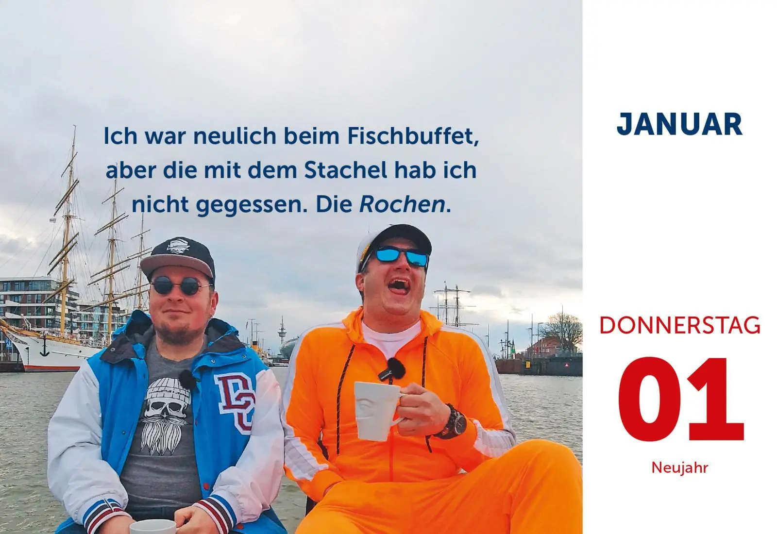 Bild: 9783830322252 | Männer, die aufs Wasser starren - Flachwitzkalender 2026 | starren