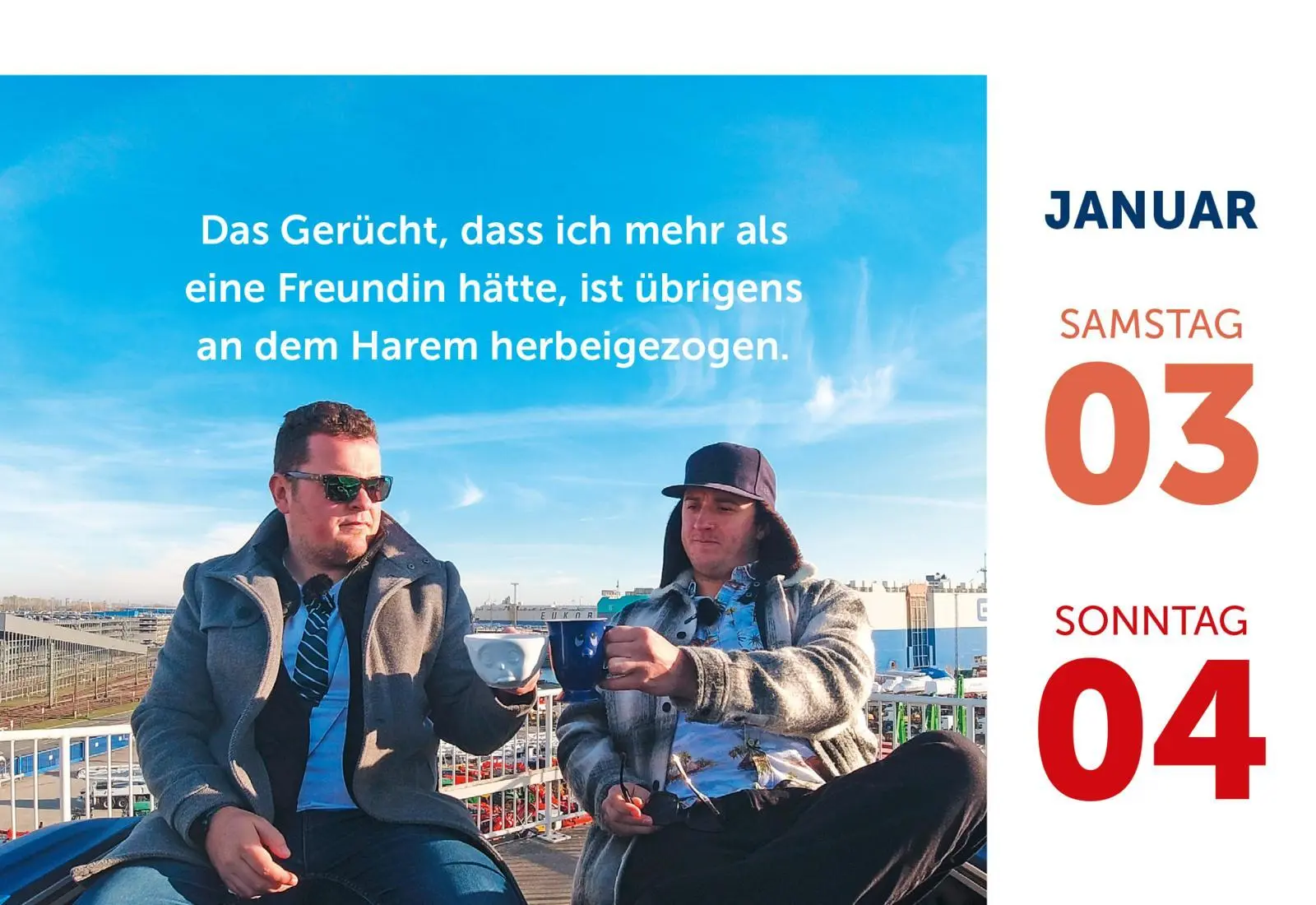 Bild: 9783830322252 | Männer, die aufs Wasser starren - Flachwitzkalender 2026 | starren