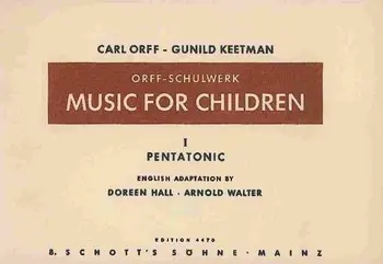 Cover: 9790001052252 | Music for Children Vol. 1 | Pentatonic | Gunild Keetman_Carl Orff