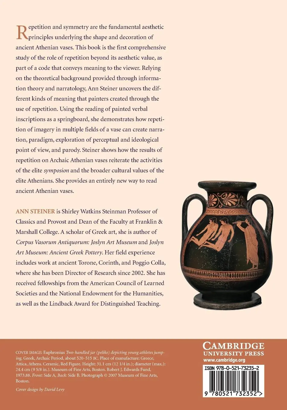 Rückseite: 9780521732352 | Reading Greek Vases | Ann Steiner | Taschenbuch | Englisch | 2009
