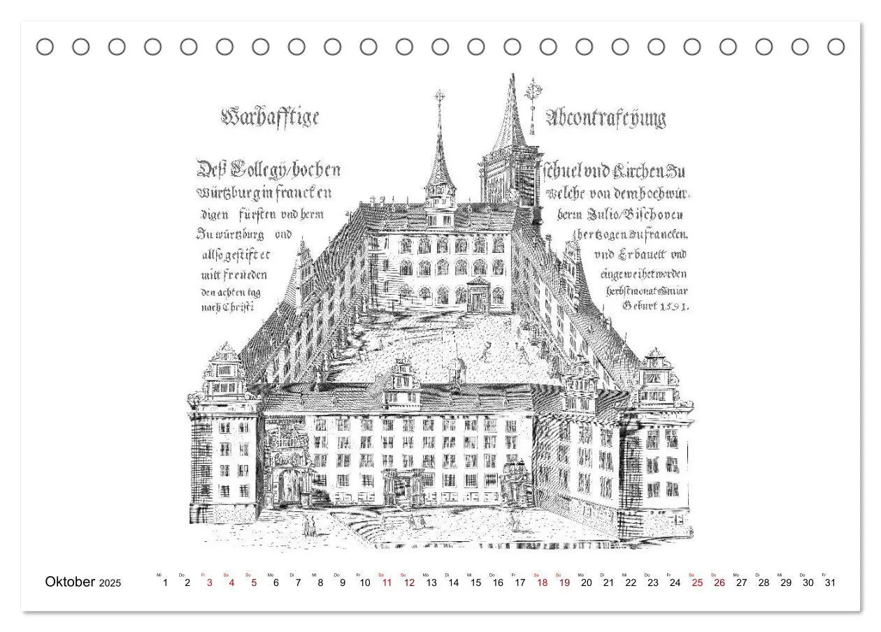 Bild: 9783435302352 | Würzburg in alten Bildern (Tischkalender 2025 DIN A5 quer),...