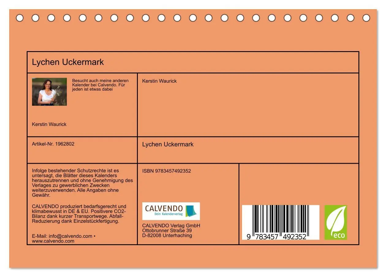 Bild: 9783457492352 | Lychen Uckermark (Tischkalender 2026 DIN A5 quer), CALVENDO...