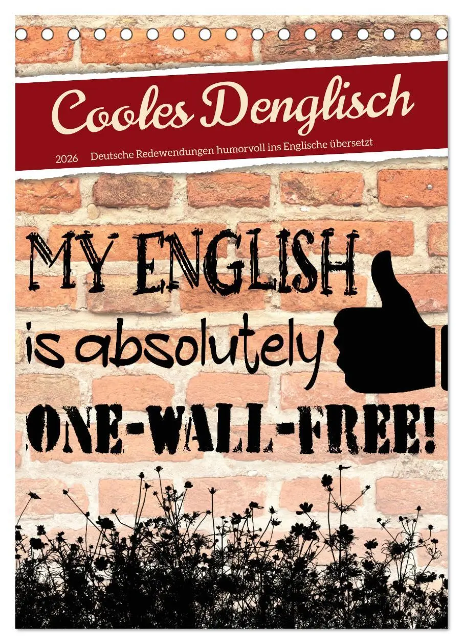 Cover: 9783516342352 | Cooles Denglisch (Tischkalender 2026 DIN A5 hoch), CALVENDO...