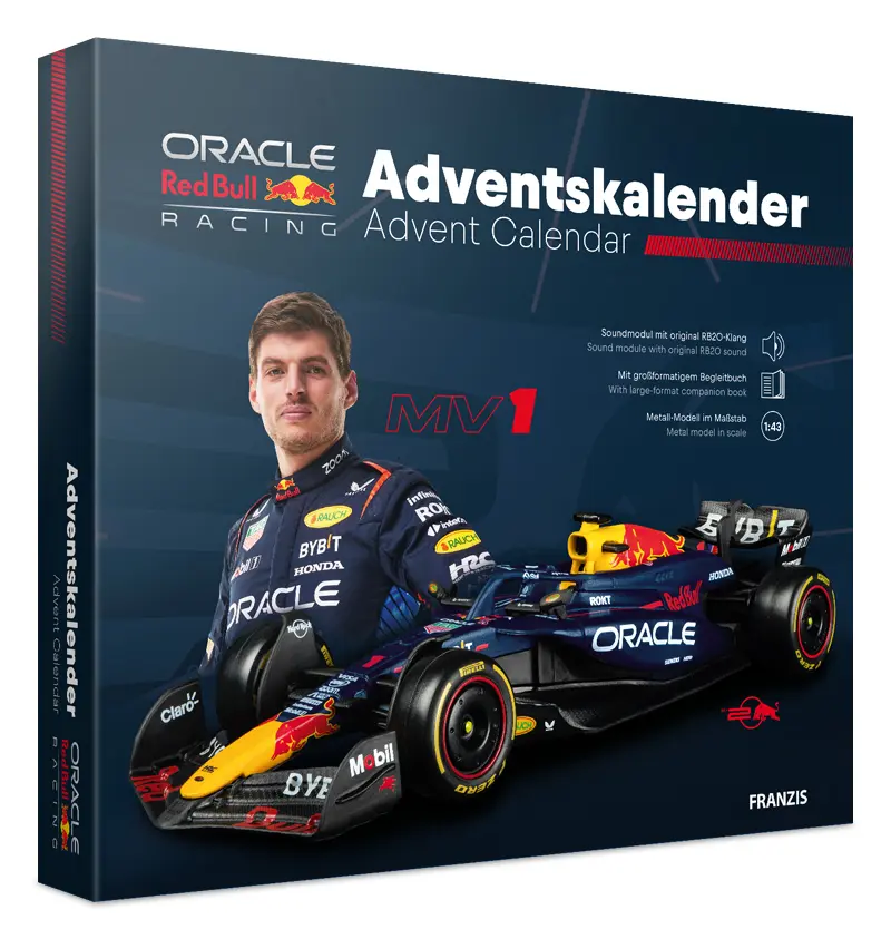 Cover: 4019631672452 | FRANZIS 67245 - Oracle Red Bull Racing Adventskalender 2025 | Franzis