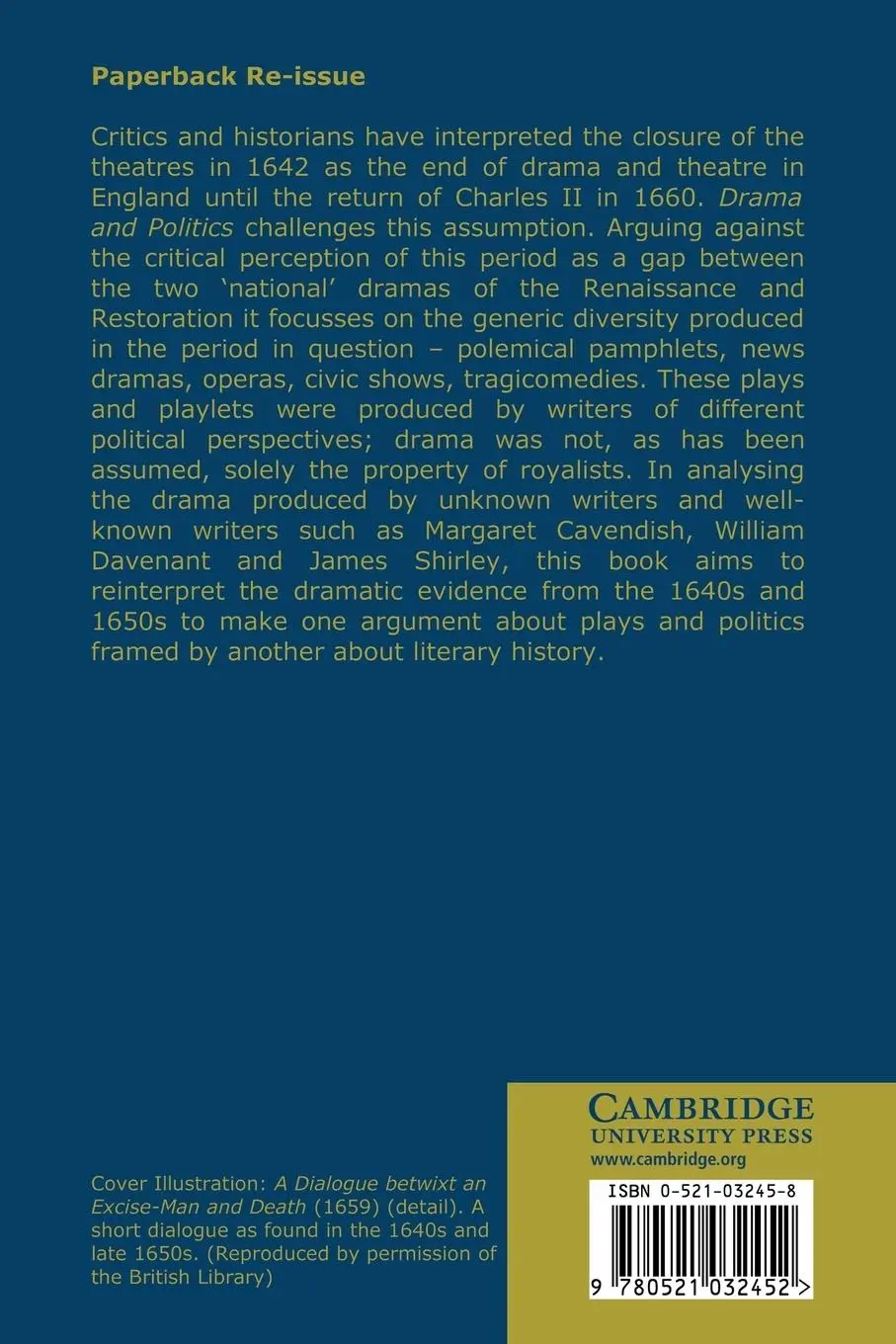 Rückseite: 9780521032452 | Drama and Politics in the English Civil War | Susan Wiseman | Buch