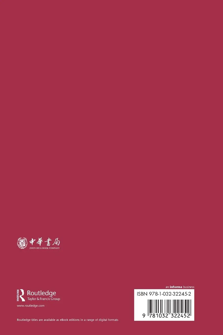 Rückseite: 9781032322452 | Modern Chinese Grammar I | Syntax | Wang Li | Taschenbuch | Englisch