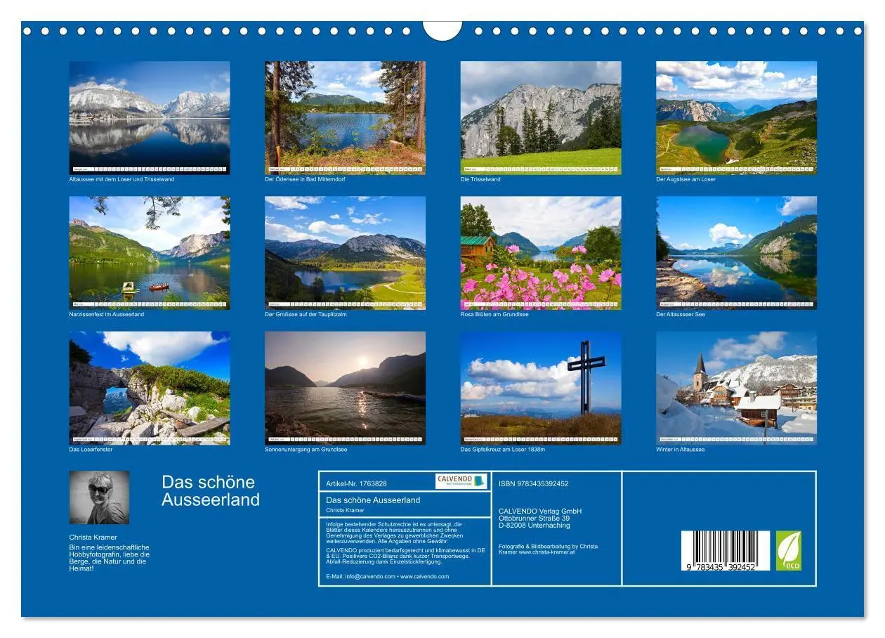 Bild: 9783435392452 | Das schöne Ausseerland (Wandkalender 2025 DIN A3 quer), CALVENDO...