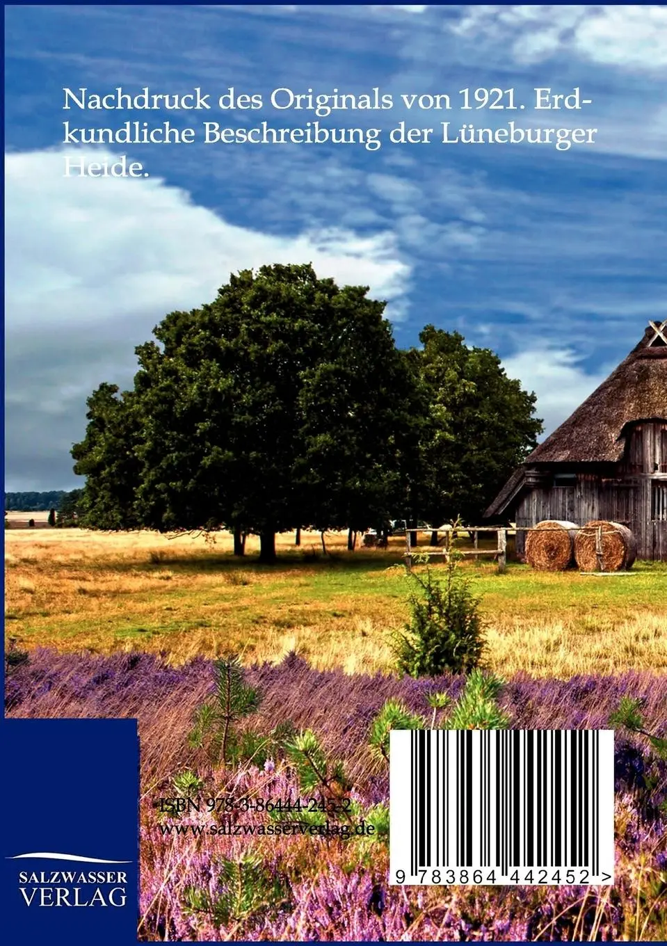 Rückseite: 9783864442452 | Die Lüneburger Heide | Richard Linde | Taschenbuch | Paperback | 2014