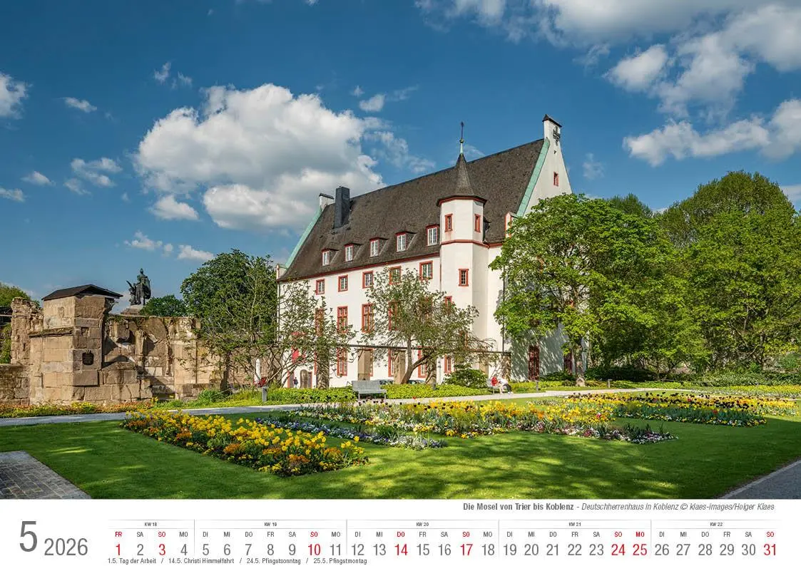 Bild: 9783965352452 | Mosel von Trier bis Koblenz 2026 Bildkalender A4 quer, spiralgebunden