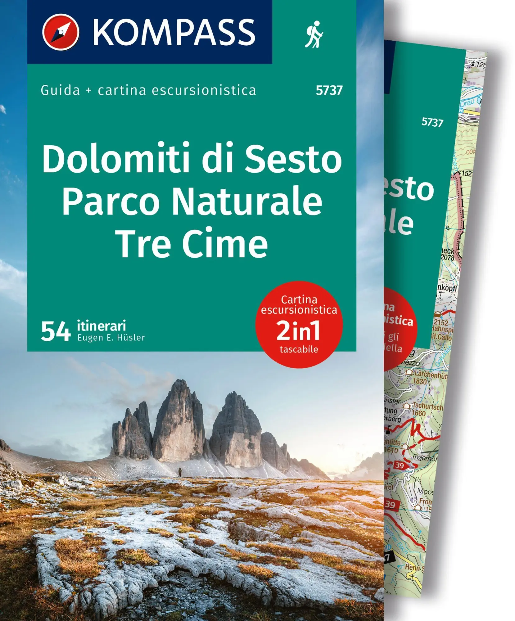 Cover: 9783991542452 | KOMPASS guida escursionistica Dolomiti di Sesto, Parco Naturale Tre...