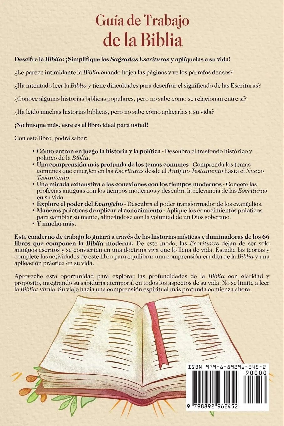 Rückseite: 9798892962452 | Guía de trabajo de la Biblia | Ahoy Publications | Taschenbuch | 2024
