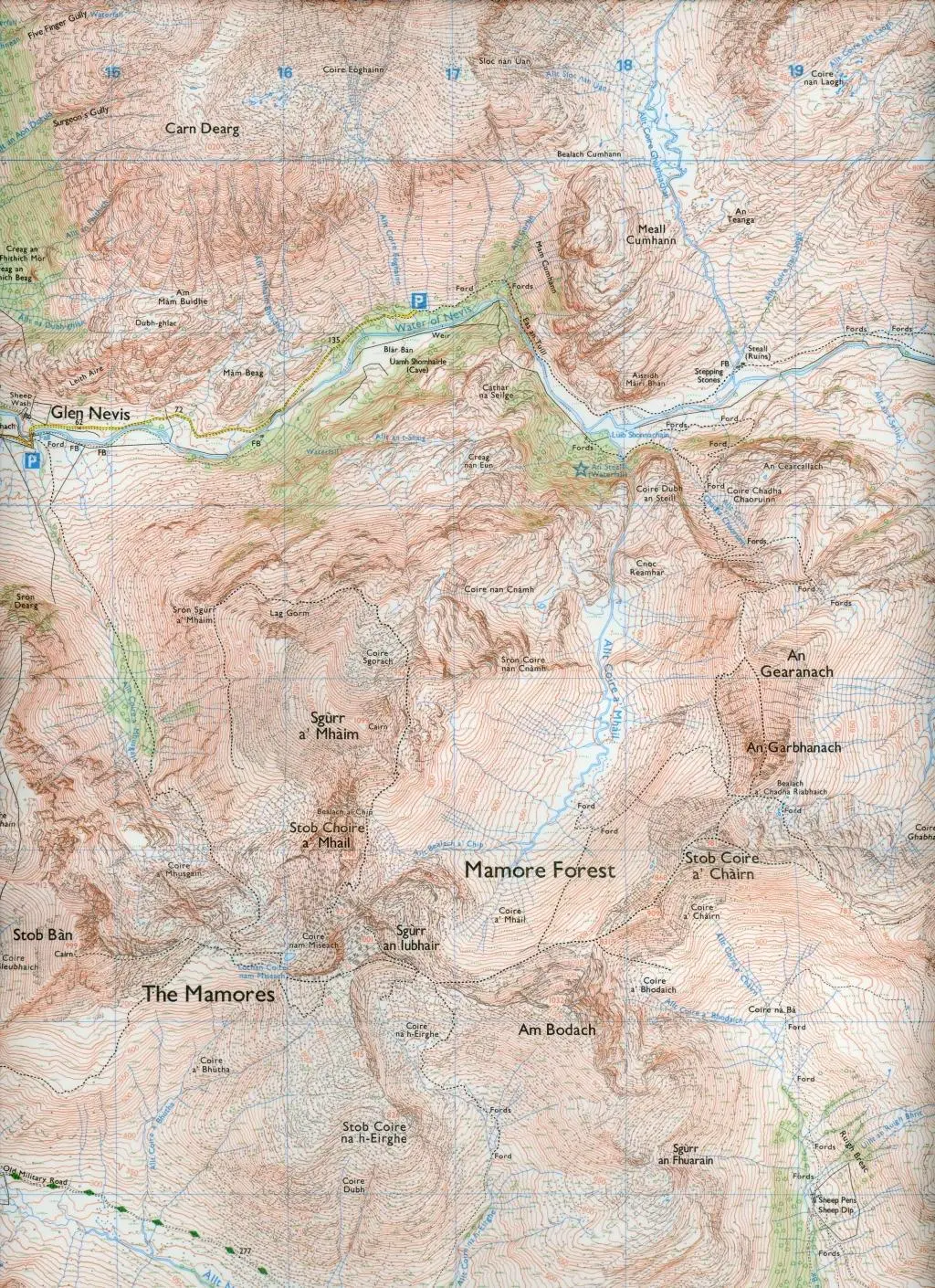 Bild: 9780319472552 | Ben Nevis and Fort William, the Mamores and the Grey Corries,...