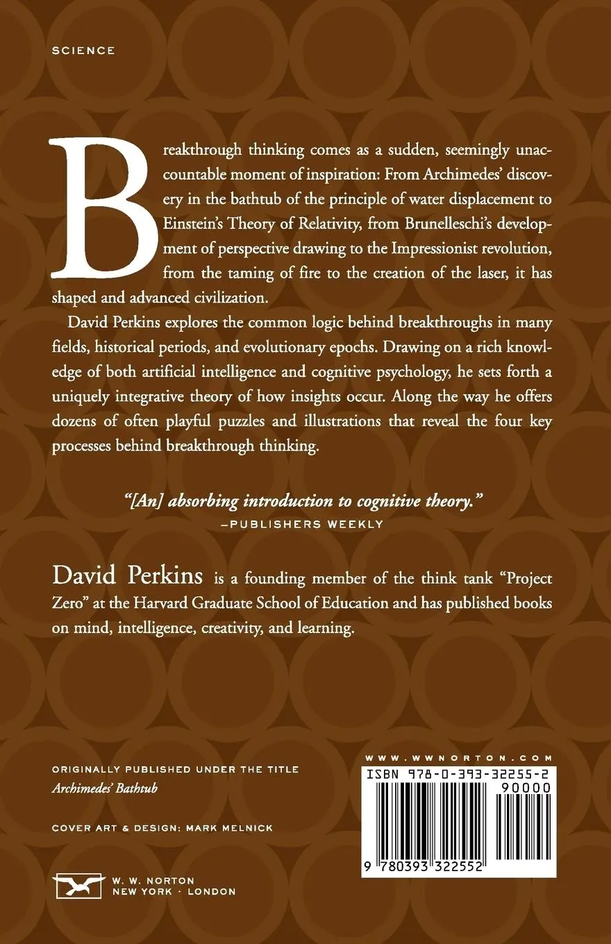 Rückseite: 9780393322552 | The Eureka Effect | The Art and Logic of Breakthrough Thinking | Buch