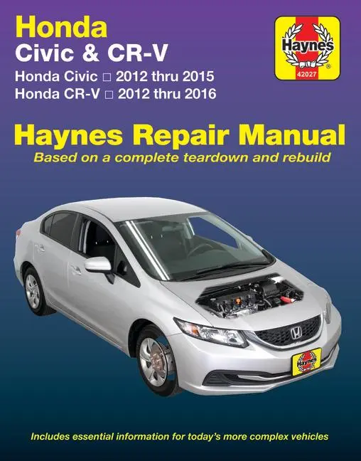 Cover: 9781620922552 | Honda Civic 2012 Thru 2015 &amp; Cr-V 2012 Thru 2016 Haynes Repair Manual