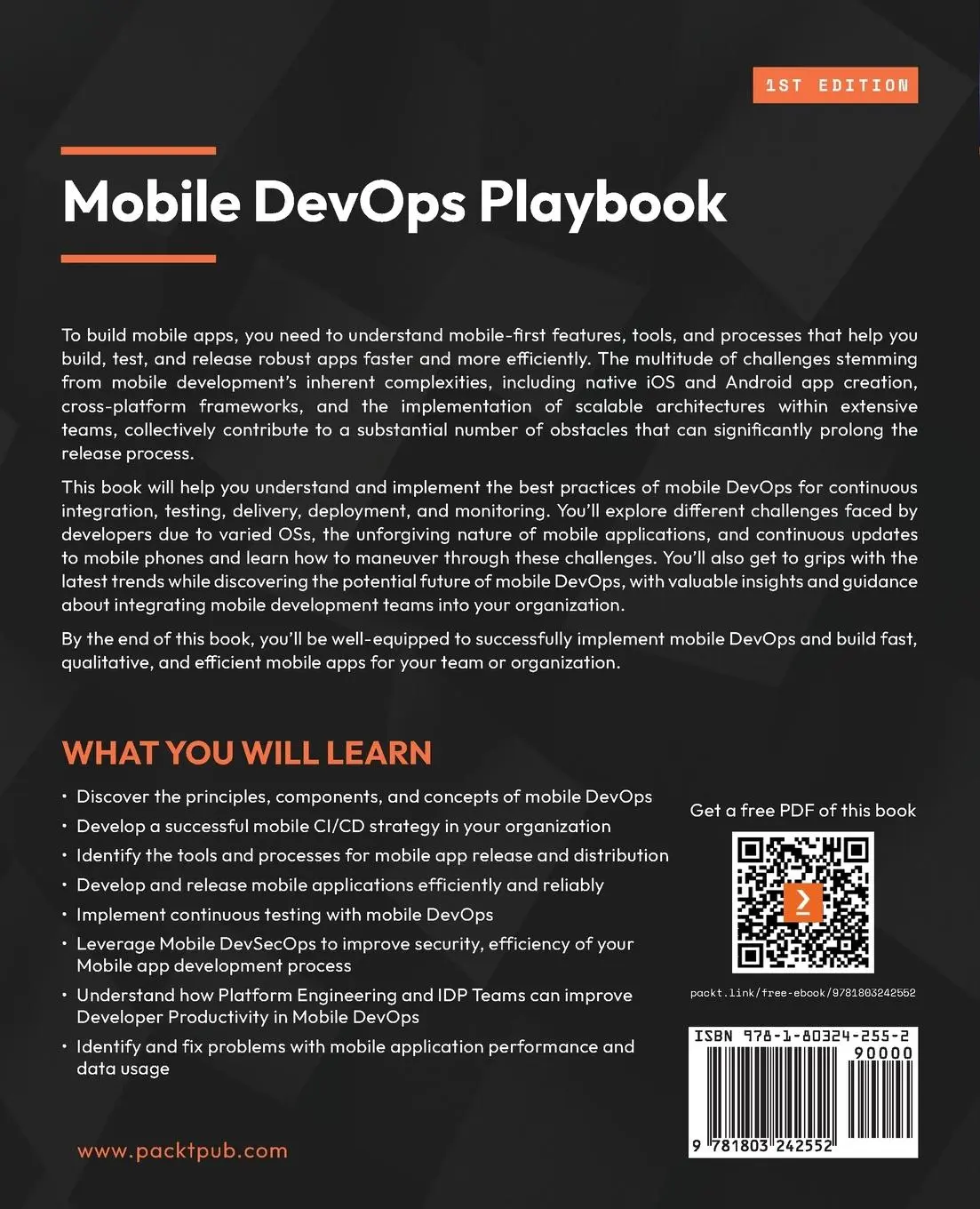 Rückseite: 9781803242552 | Mobile DevOps Playbook | Moataz Nabil | Taschenbuch | Englisch | 2023