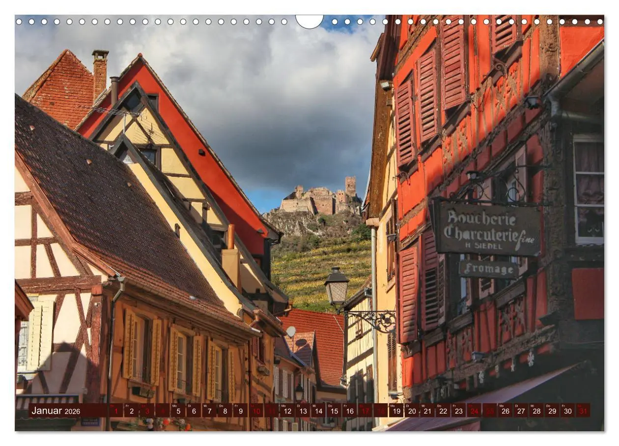 Bild: 9783457542552 | Das Elsass (Wandkalender 2026 DIN A3 quer), CALVENDO Monatskalender