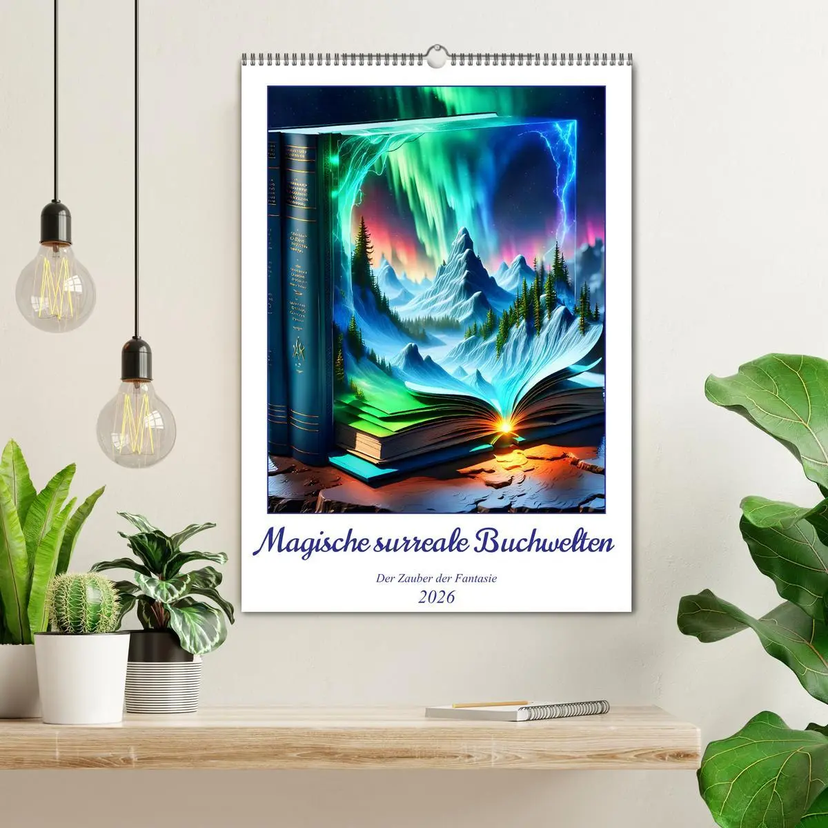 Bild: 9783516252552 | Magische surreale Buchwelten (Wandkalender 2026 DIN A2 hoch),...