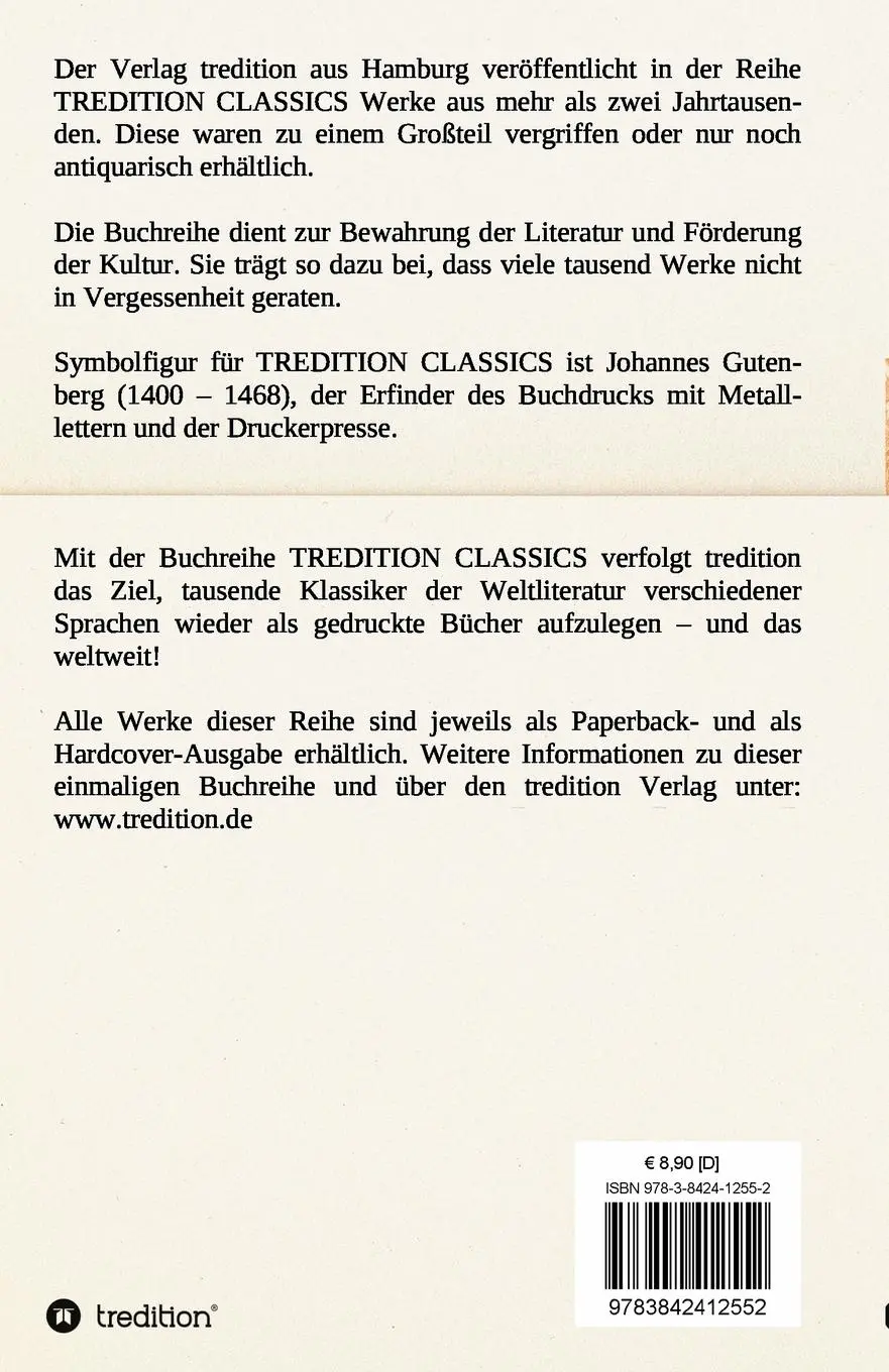 Rückseite: 9783842412552 | Nachkommenschaften | Adalbert Stifter | Taschenbuch | 68 S. | Deutsch