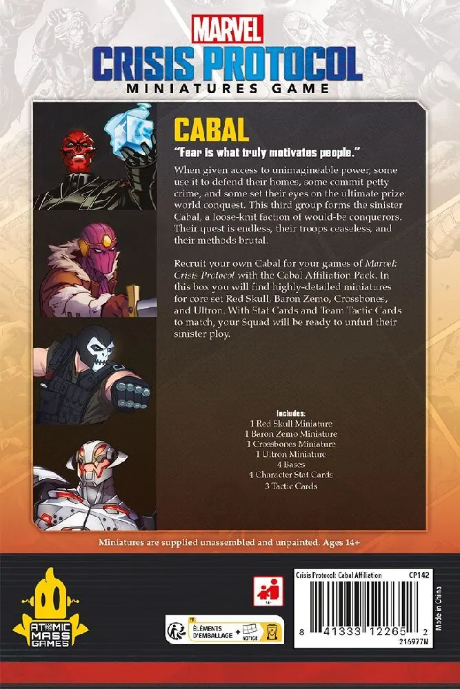 Bild: 841333122652 | Marvel: Crisis Protocol Cabal Affiliation Pack | Will Shick (u. a.)