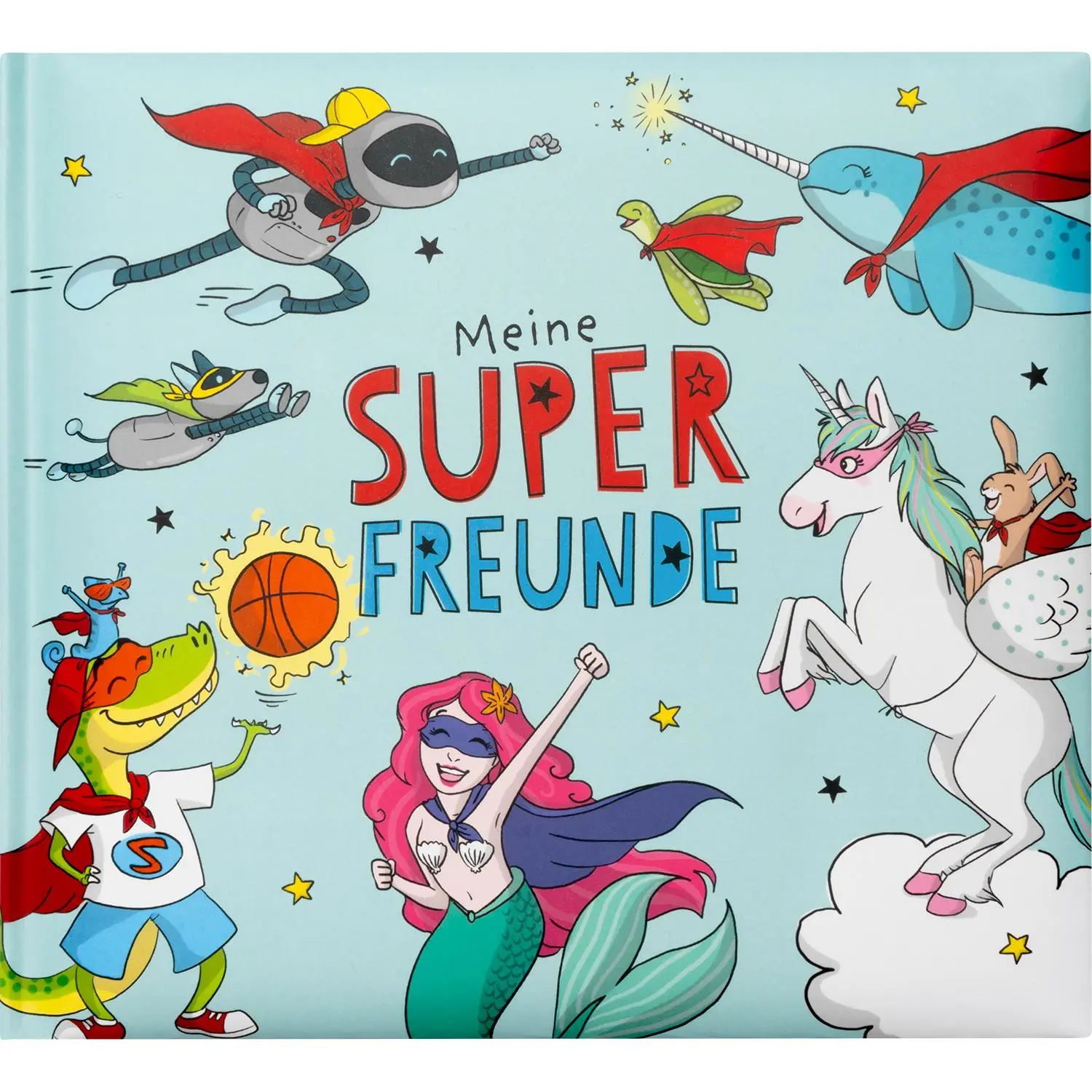 Cover: 4036018742652 | Freundebuch Motiv Blau "Meine Super Freunde" | Sheepworld Ag | Deutsch