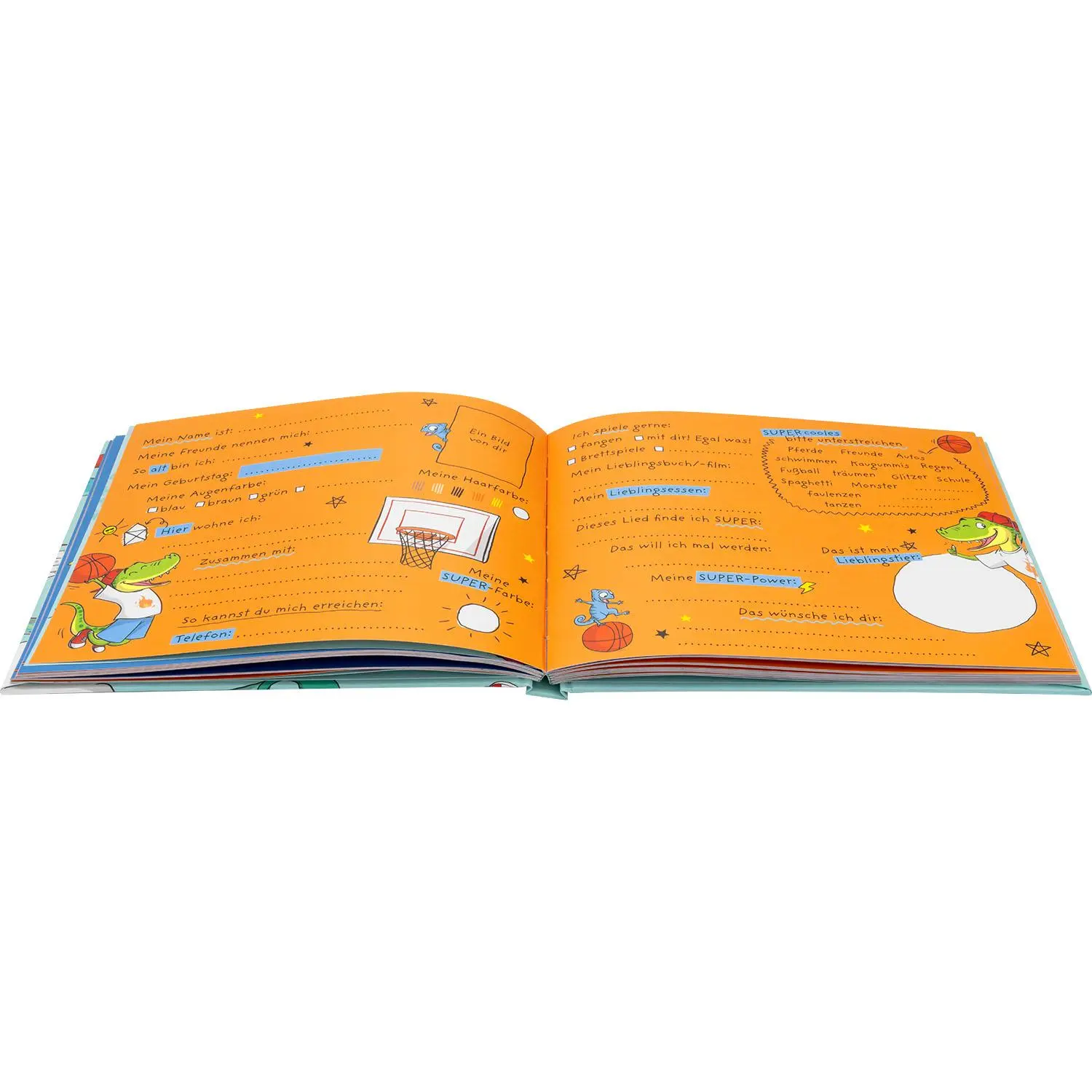 Bild: 4036018742652 | Freundebuch Motiv Blau "Meine Super Freunde" | Sheepworld Ag | Deutsch