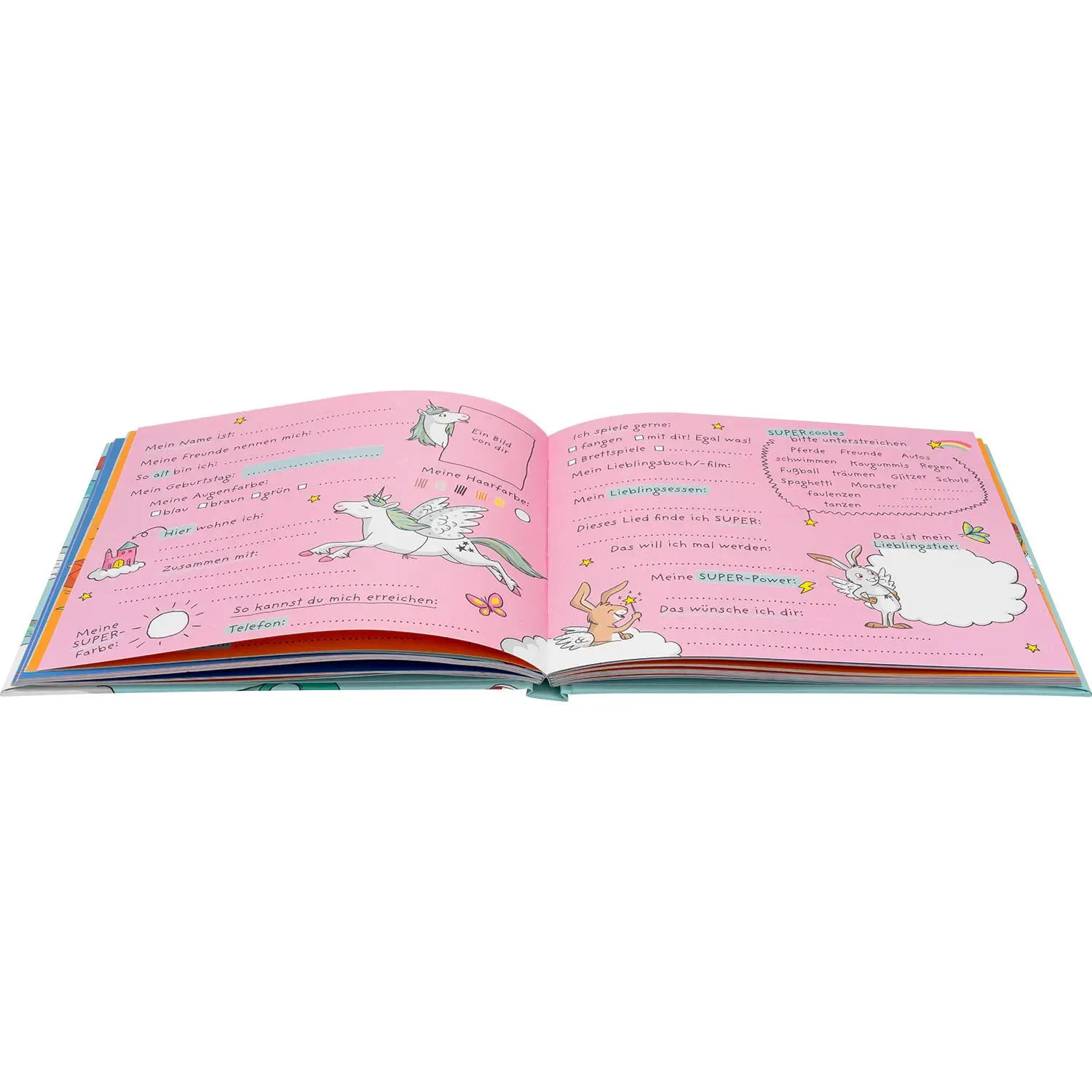 Bild: 4036018742652 | Freundebuch Motiv Blau "Meine Super Freunde" | Sheepworld Ag | Deutsch