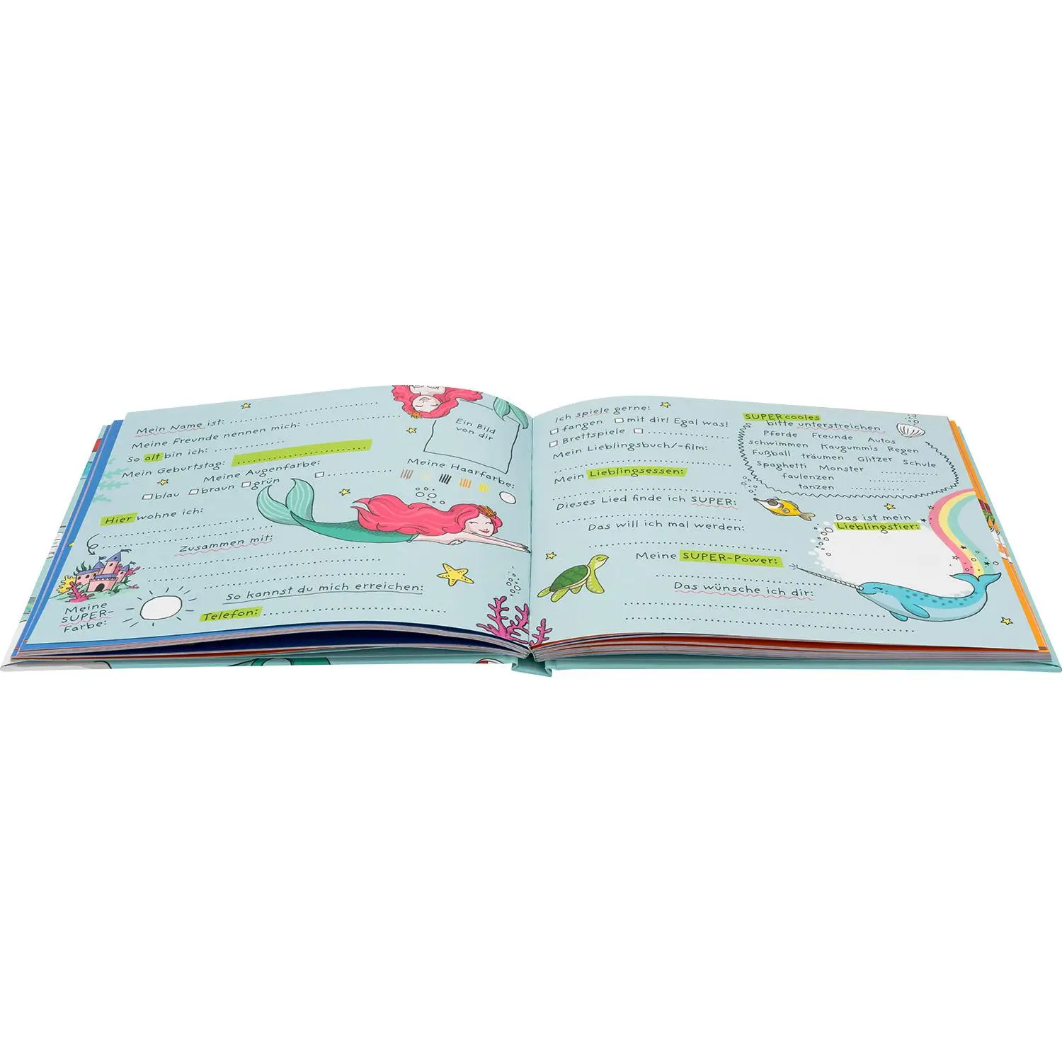 Bild: 4036018742652 | Freundebuch Motiv Blau "Meine Super Freunde" | Sheepworld Ag | Deutsch