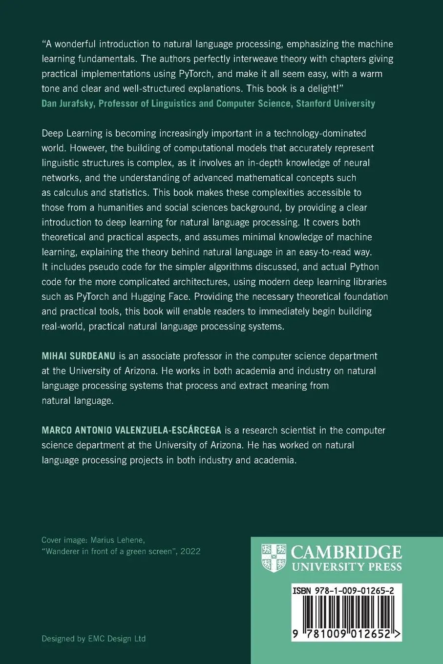 Rückseite: 9781009012652 | Deep Learning for Natural Language Processing | Mihai Surdeanu (u. a.)