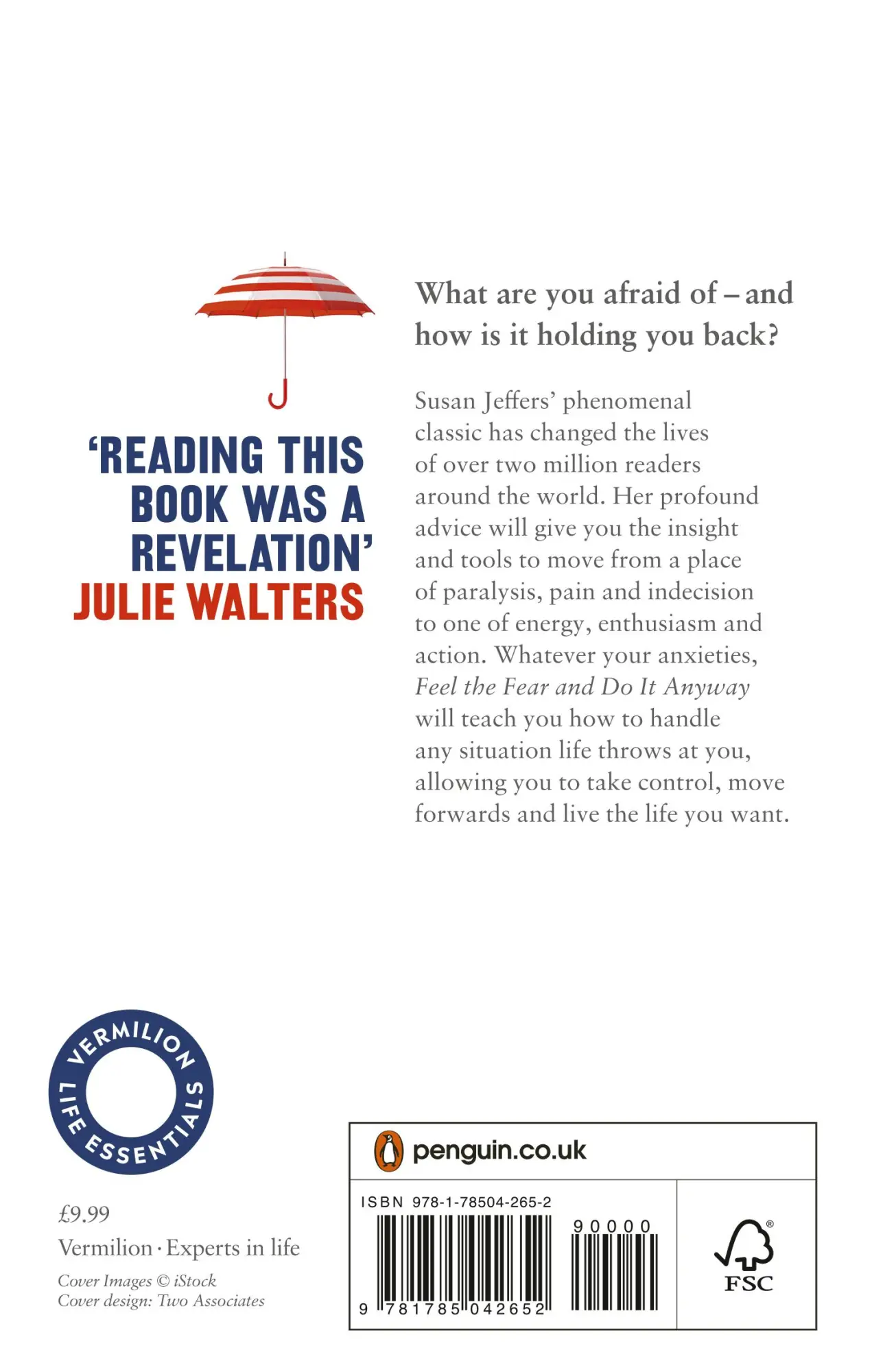 Rückseite: 9781785042652 | Feel The Fear And Do It Anyway | (Vermilion Life Essentials) | Jeffers