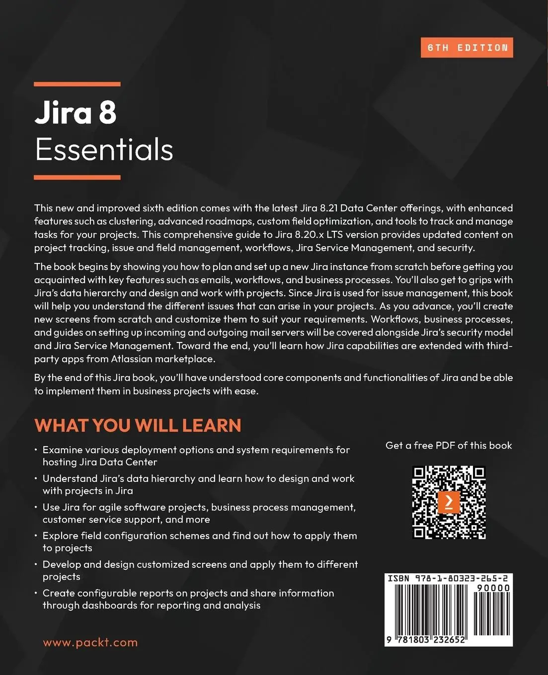 Rückseite: 9781803232652 | Jira 8 Essentials - Sixth Edition | Patrick Li | Taschenbuch | 2022