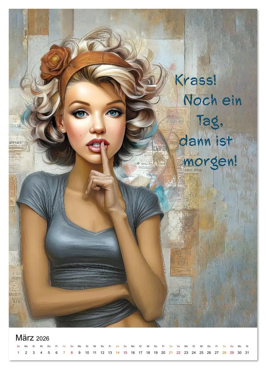 Bild: 9783516622652 | Blond mit Verstand (hochwertiger Premium Wandkalender 2026 DIN A2...