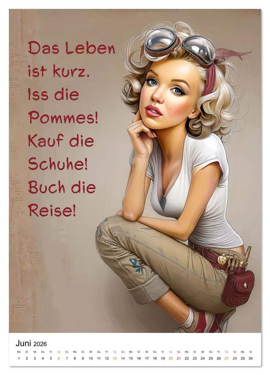 Bild: 9783516622652 | Blond mit Verstand (hochwertiger Premium Wandkalender 2026 DIN A2...