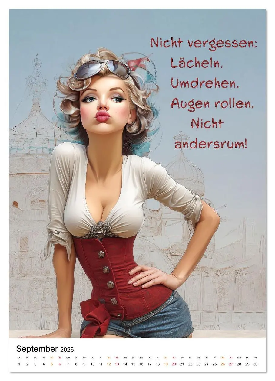 Bild: 9783516622652 | Blond mit Verstand (hochwertiger Premium Wandkalender 2026 DIN A2...
