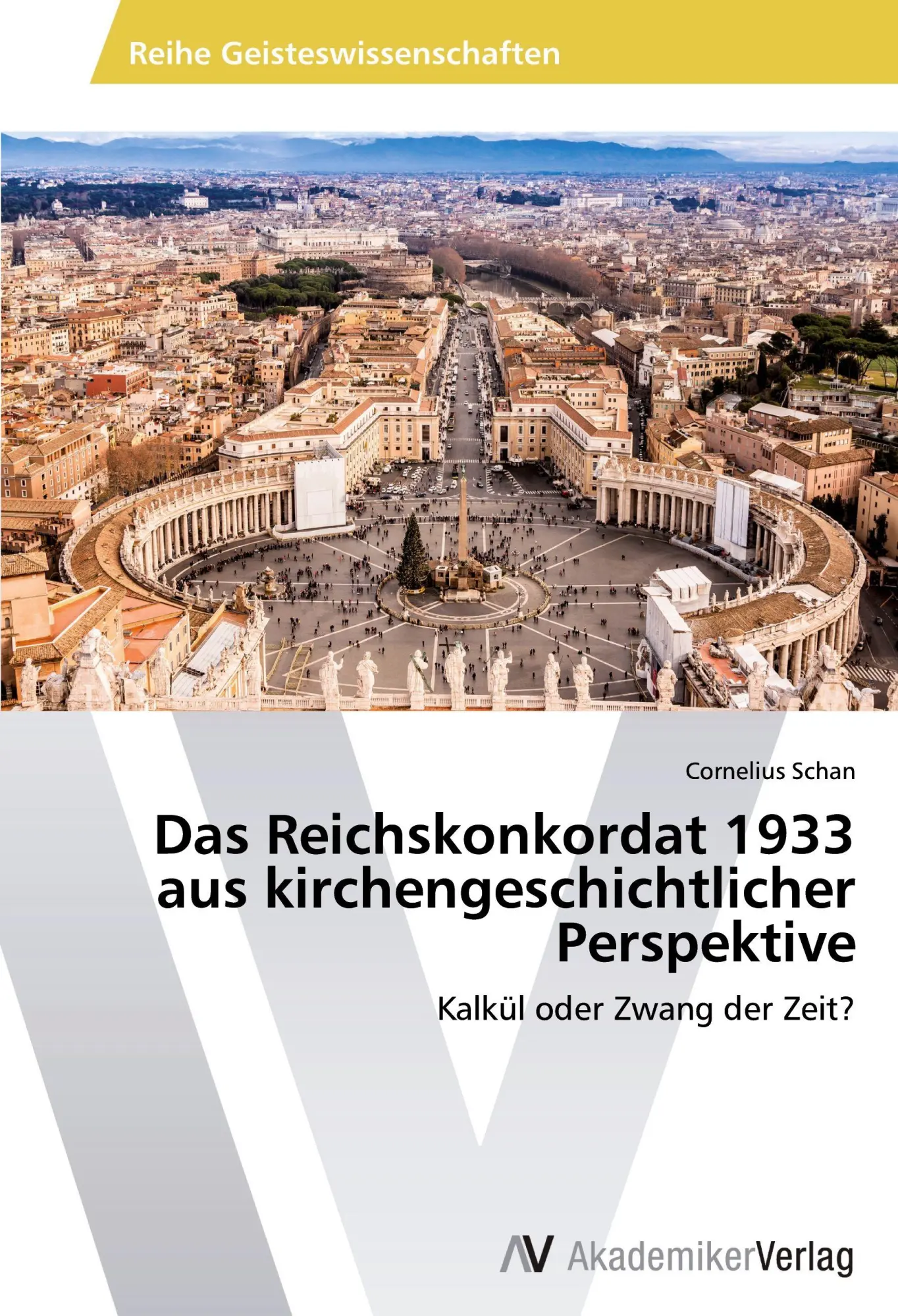 Cover: 9783639792652 | Das Reichskonkordat 1933 aus kirchengeschichtlicher Perspektive | Buch