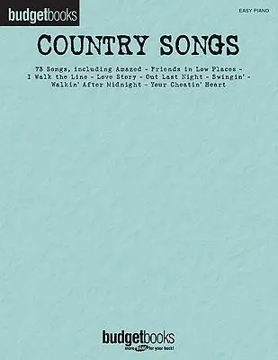 Cover: 9781458402752 | Country Songs: Budget Books | Hal Leonard Publishing Corporation