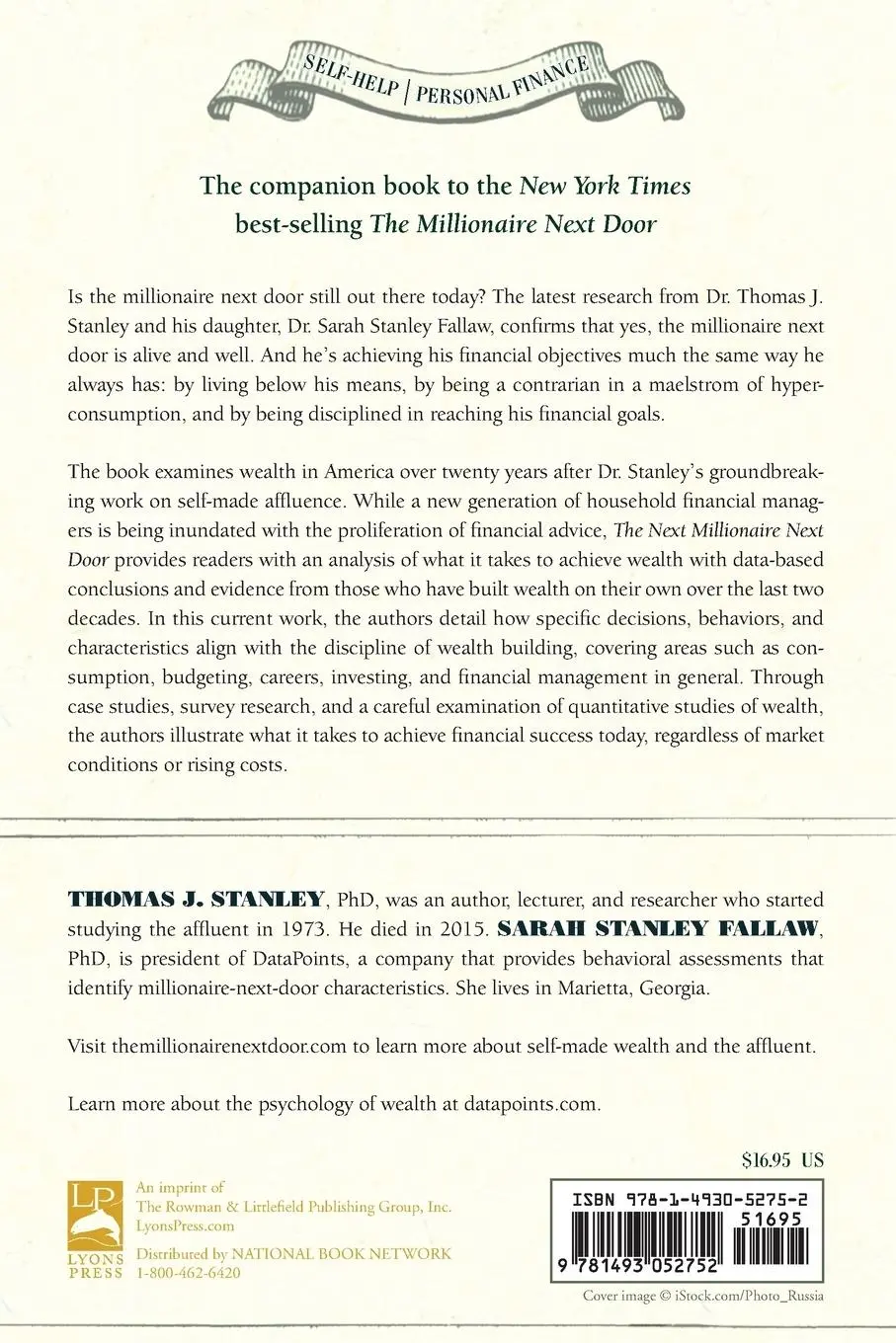 Rückseite: 9781493052752 | The Next Millionaire Next Door | Thomas J. Stanley (u. a.) | Buch