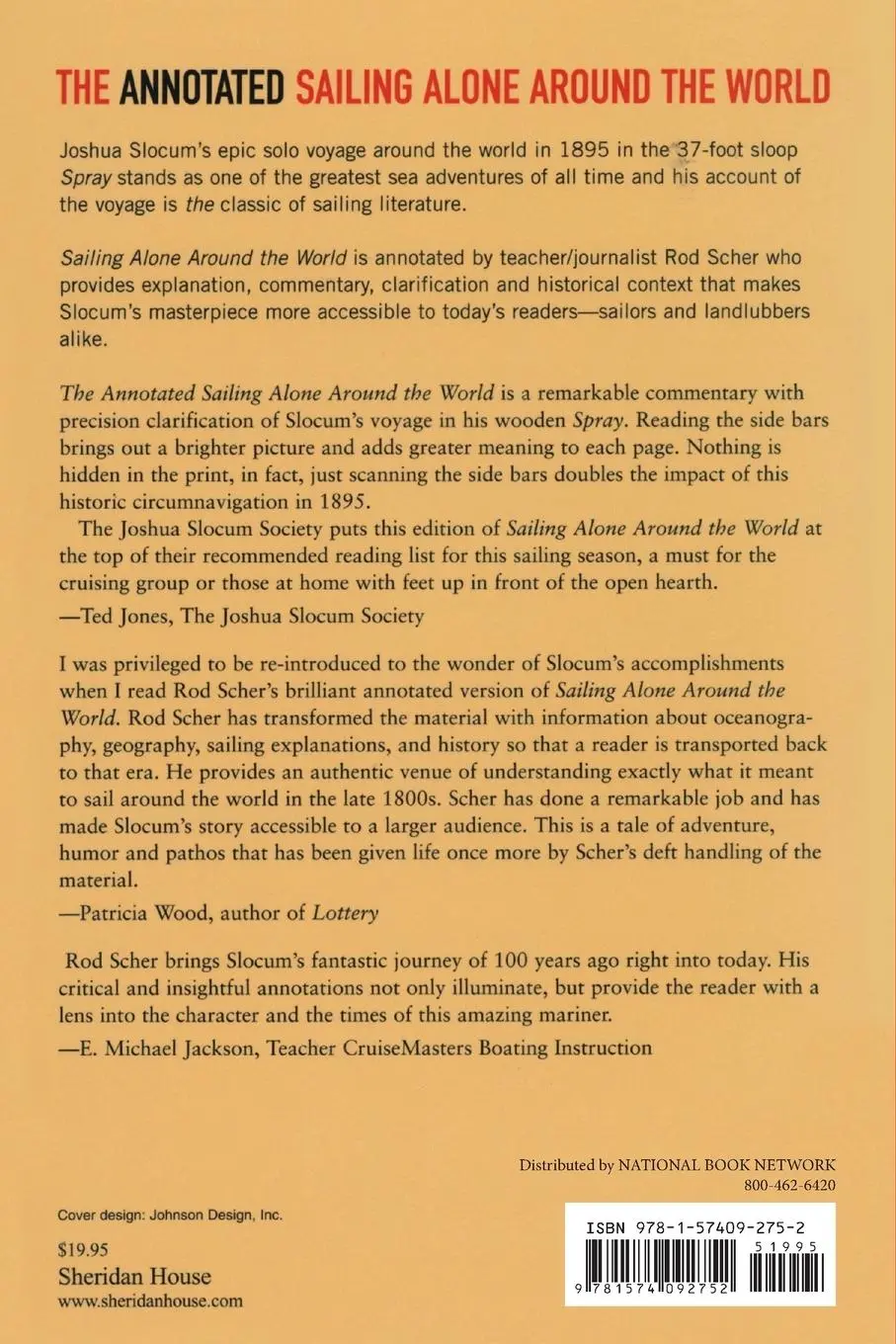 Rückseite: 9781574092752 | Annotated Sailing Alone Around The World | Joshua Slocum | Taschenbuch
