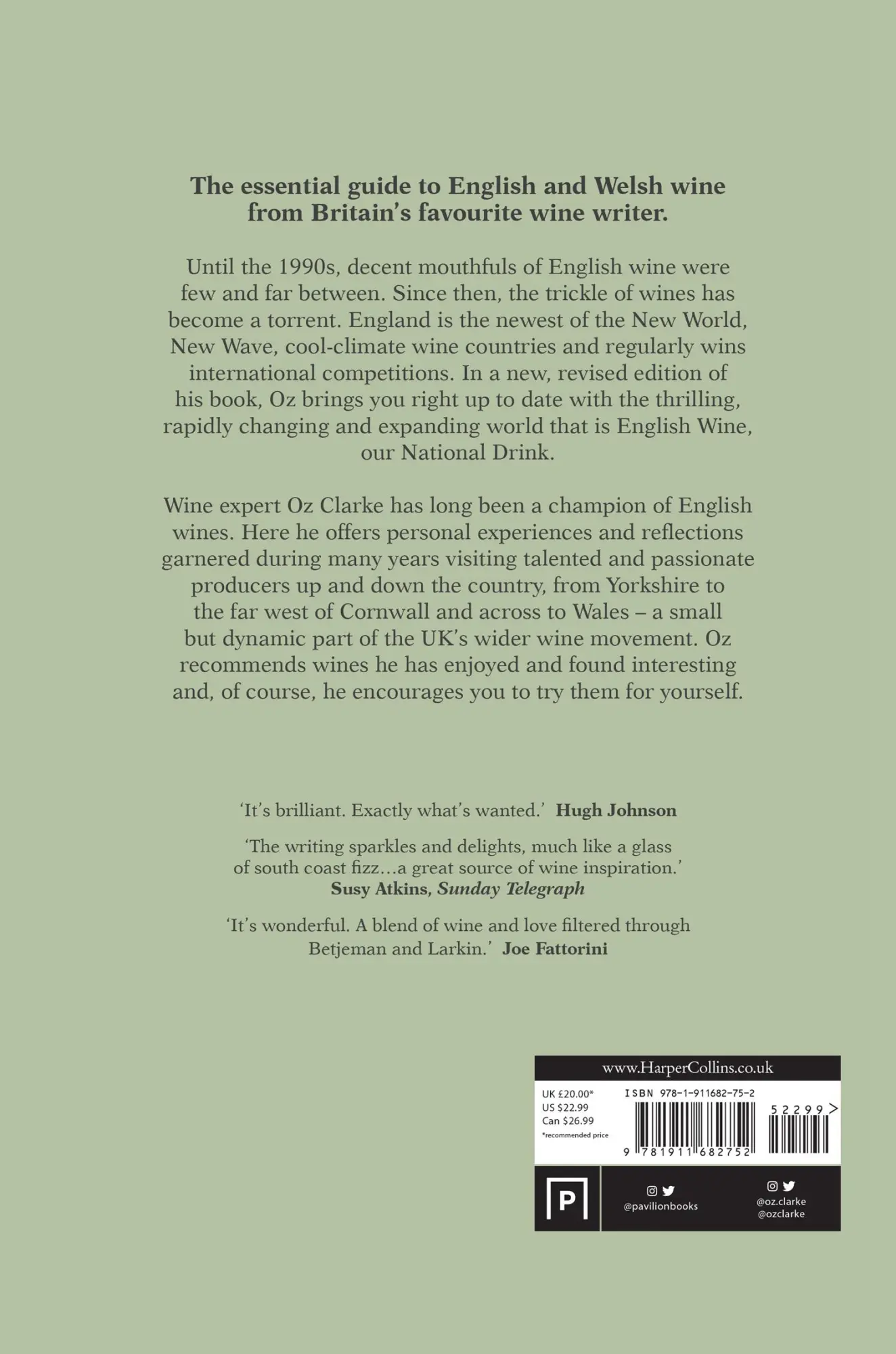 Rückseite: 9781911682752 | English Wine | Oz Clarke | Buch | Gebunden | Englisch | 2023
