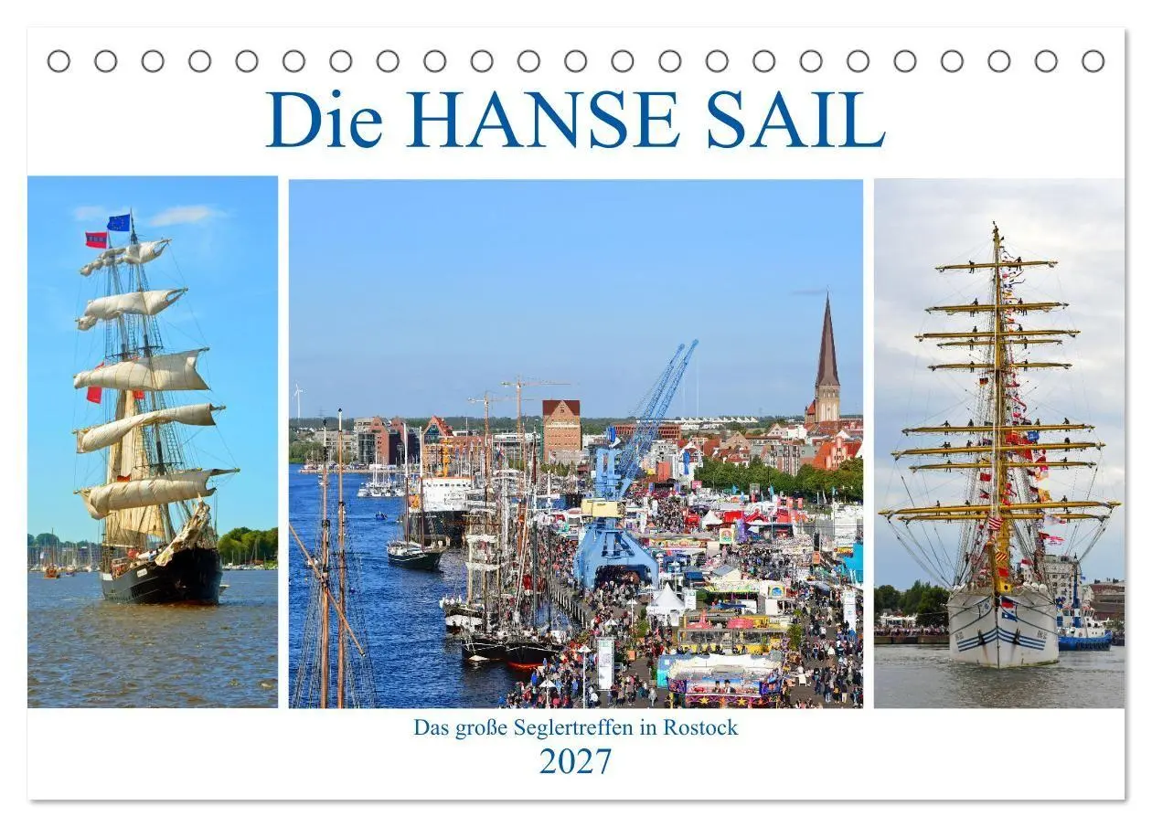Cover: 9783569632752 | Die HANSE SAIL Das große Seglertreffen in Rostock (Tischkalender...