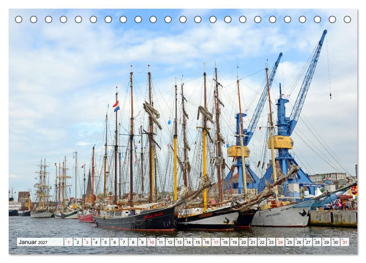 Bild: 9783569632752 | Die HANSE SAIL Das große Seglertreffen in Rostock (Tischkalender...