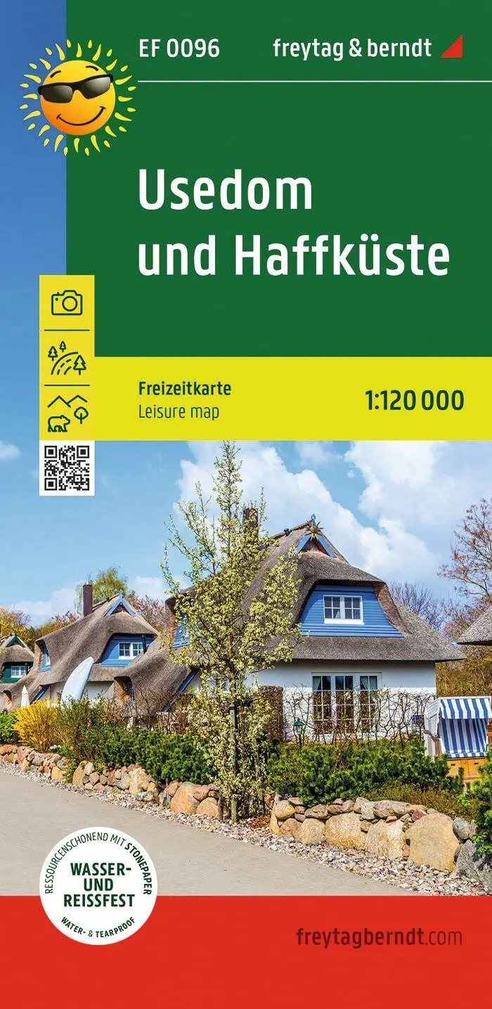 Cover: 9783707922752 | freytag &amp; berndt Freizeitkarte Usedom und Haffküste 1:120.000 | Berndt