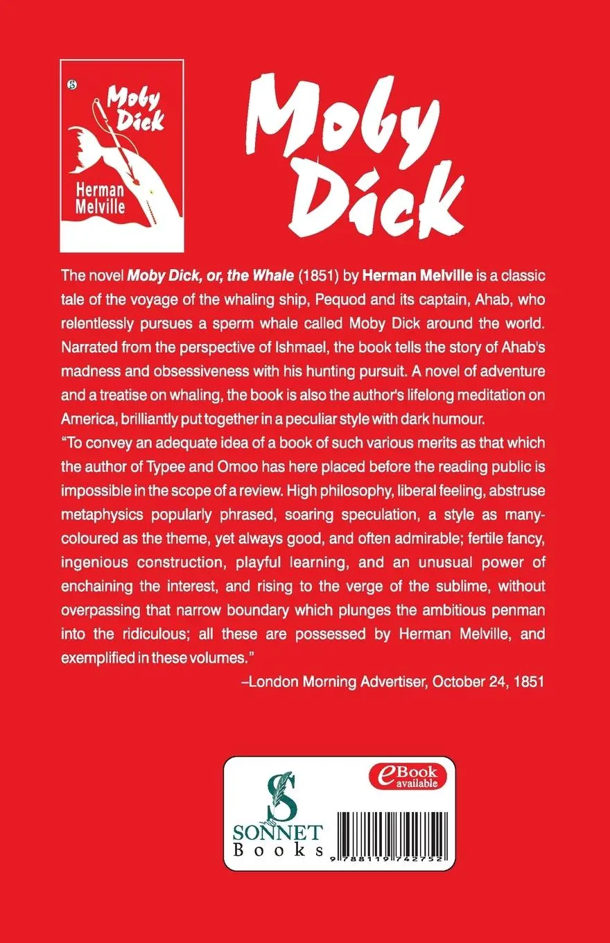 Rückseite: 9788119742752 | Moby Dick | Herman Melville | Taschenbuch | Englisch | 2023
