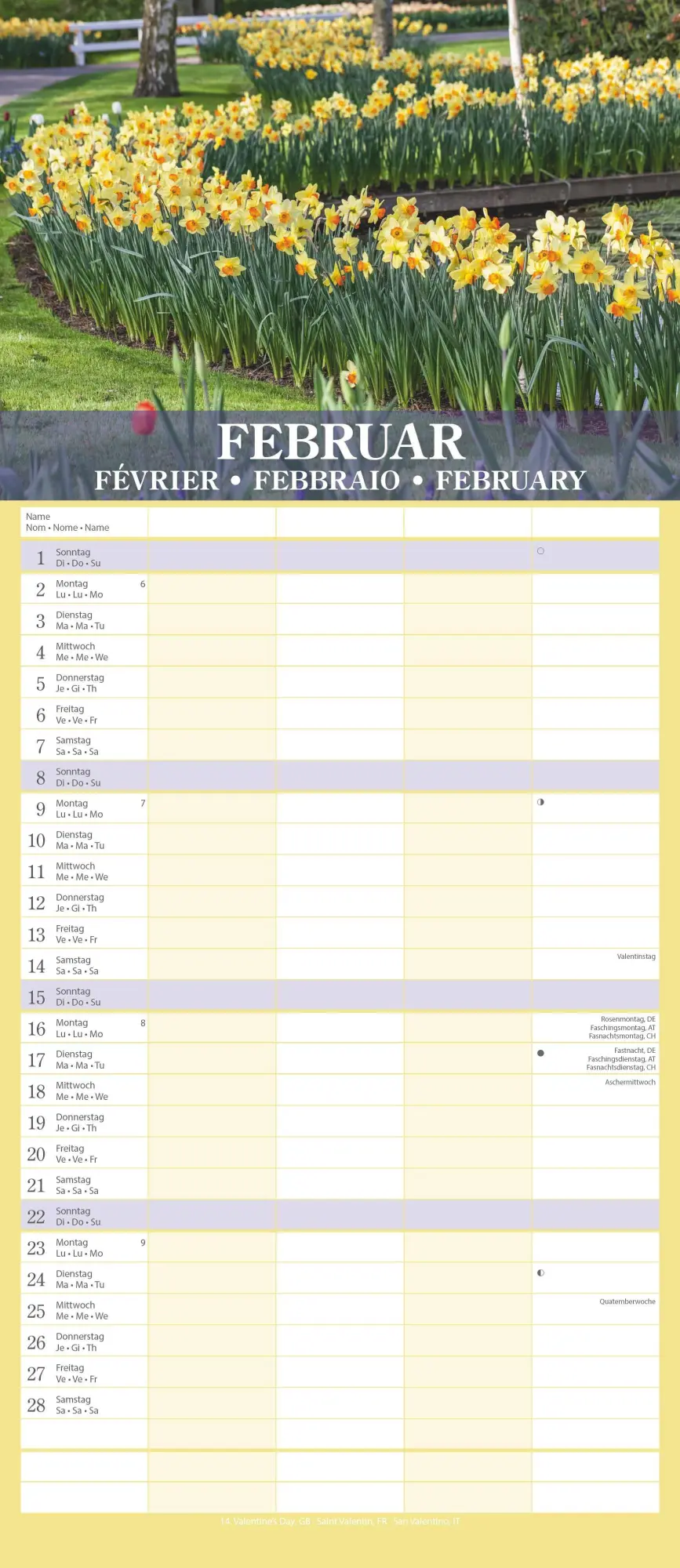Bild: 4069095002852 | Gärten 2026 Familienplaner - Wandkalender - Familienkalender - 19,5x45