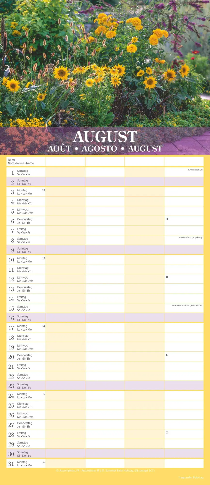 Bild: 4069095002852 | Gärten 2026 Familienplaner - Wandkalender - Familienkalender - 19,5x45