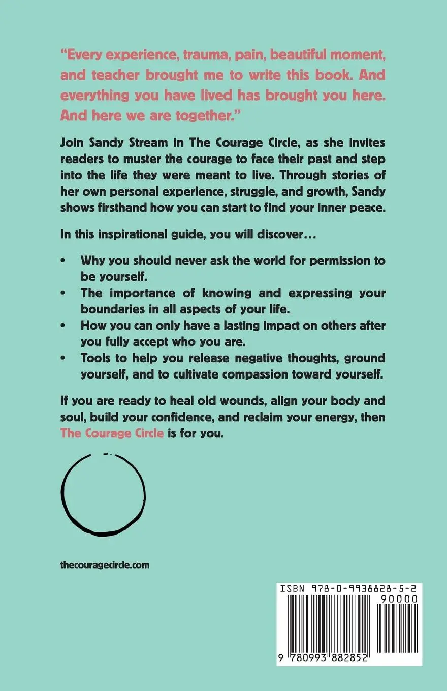 Rückseite: 9780993882852 | The Courage Circle | How to Live in Truth and Dare | Sandy Stream