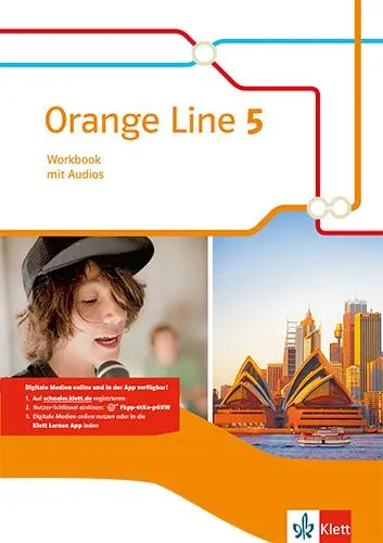 Cover: 9783125482852 | Orange Line 5. Workbook mit Audios Klasse 9 | Frank Haß | Bundle