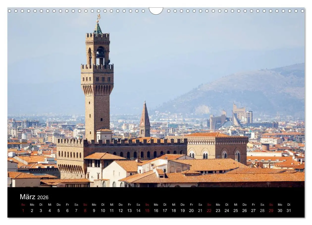 Bild: 9783516152852 | Florenz (Wandkalender 2026 DIN A3 quer), CALVENDO Monatskalender