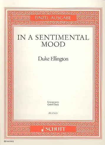 Cover: 9790001092852 | In A Sentimental Mood | Duke Ellington | Buch | Schott Music