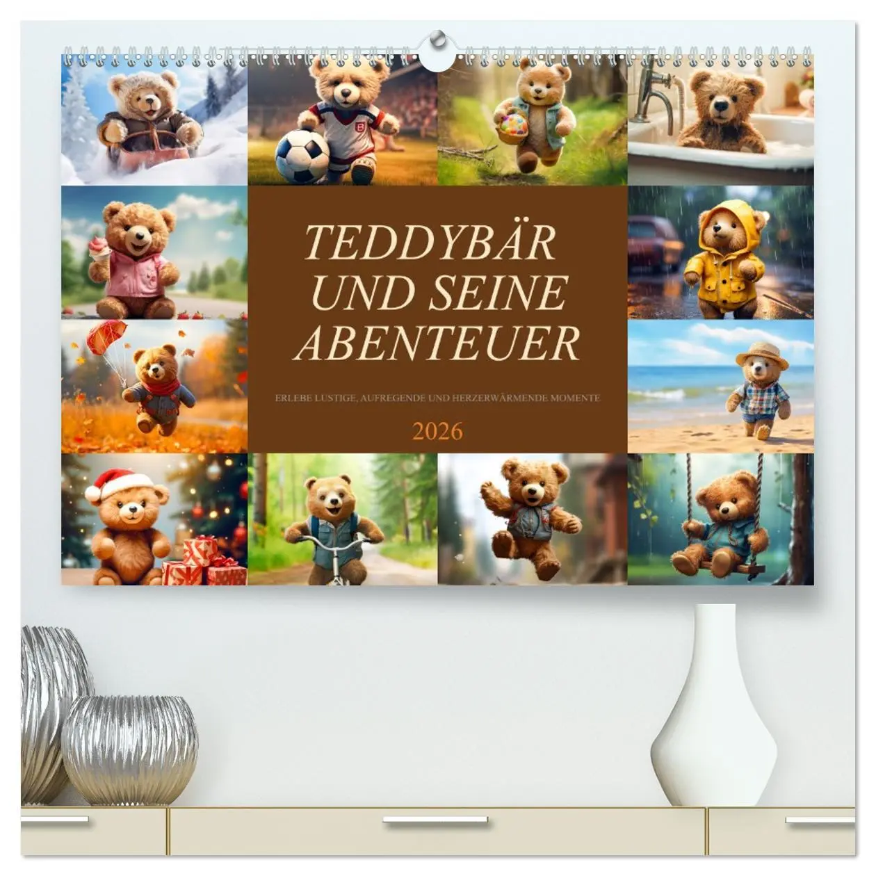 Cover: 9783457502952 | Teddybär und seine Abenteuer (hochwertiger Premium Wandkalender...