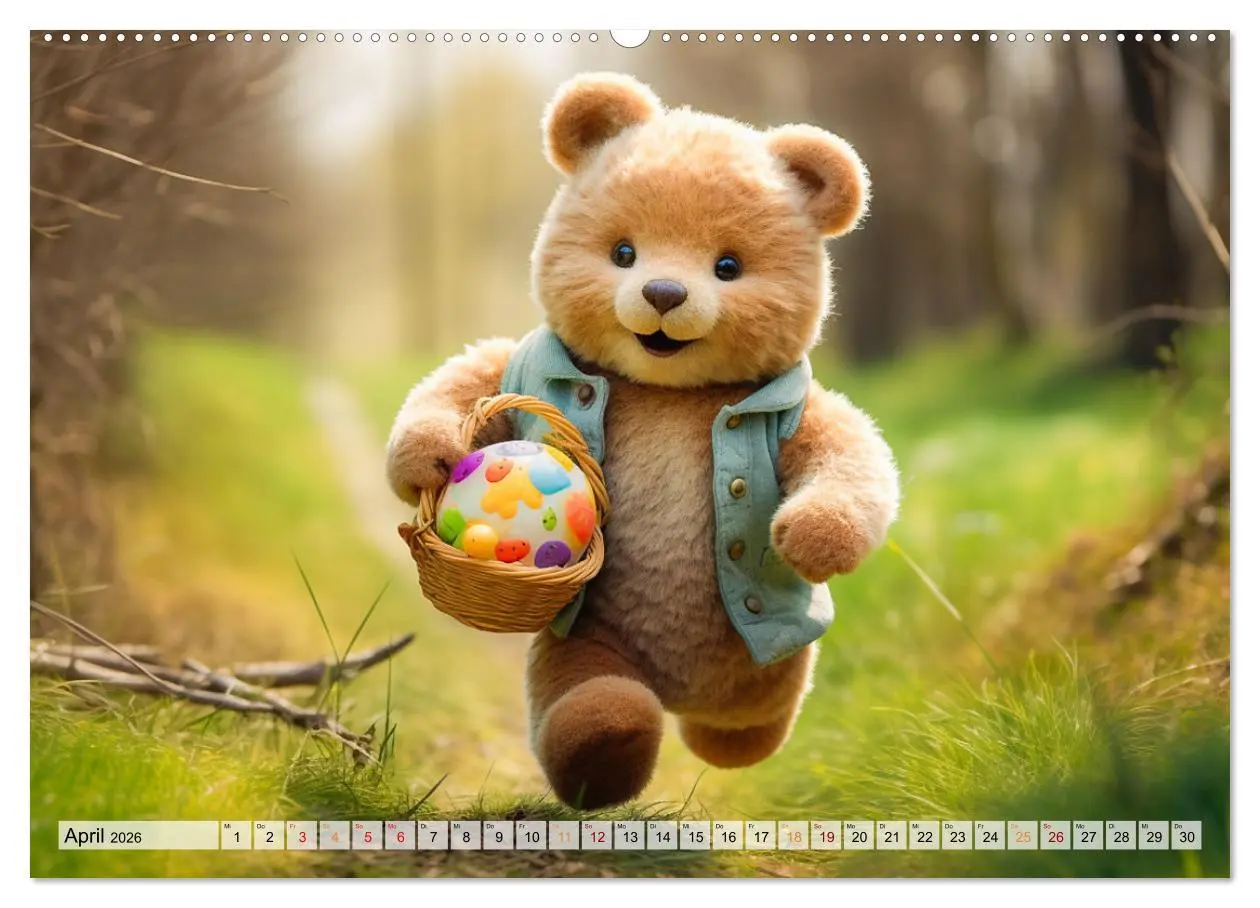 Bild: 9783457502952 | Teddybär und seine Abenteuer (hochwertiger Premium Wandkalender...